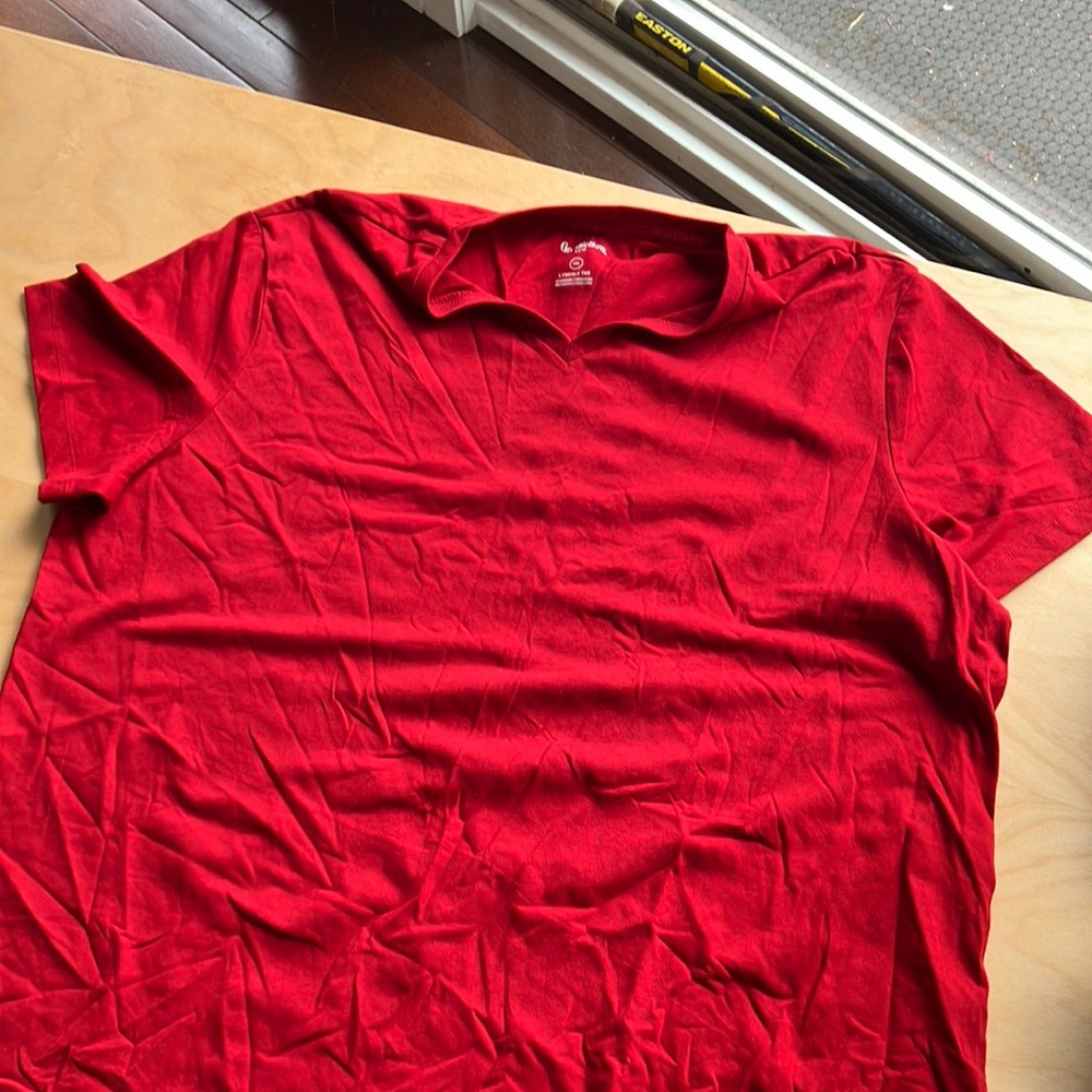 Goodfellow & Co Red Short Sleeve Tee
